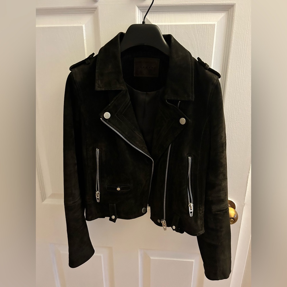 Suede leather Blank NyC jacket